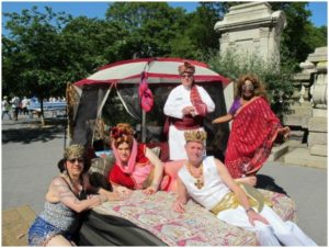 Empress Witti and Emperor Ritz with courtiers at the AIDS Walk 2012.